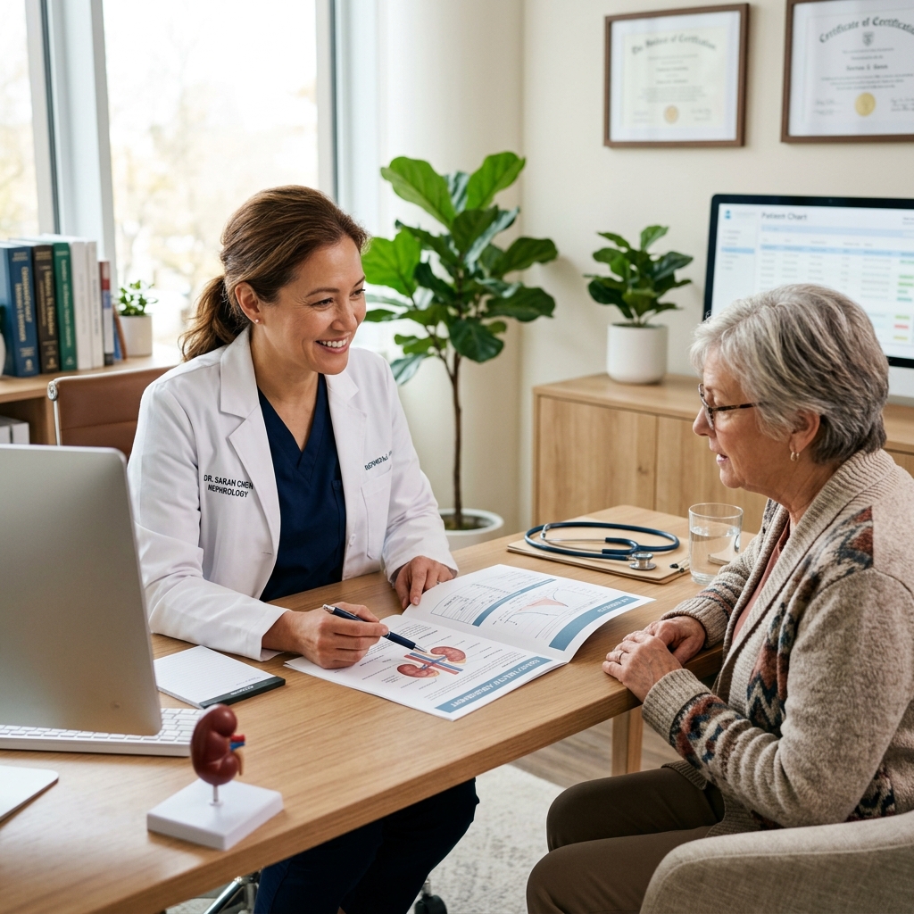 Doctor consulting with patient